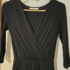 Bailey 44 Black Surplice Long Sleeve Dress